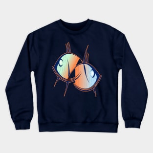 Twin fish fish color Crewneck Sweatshirt